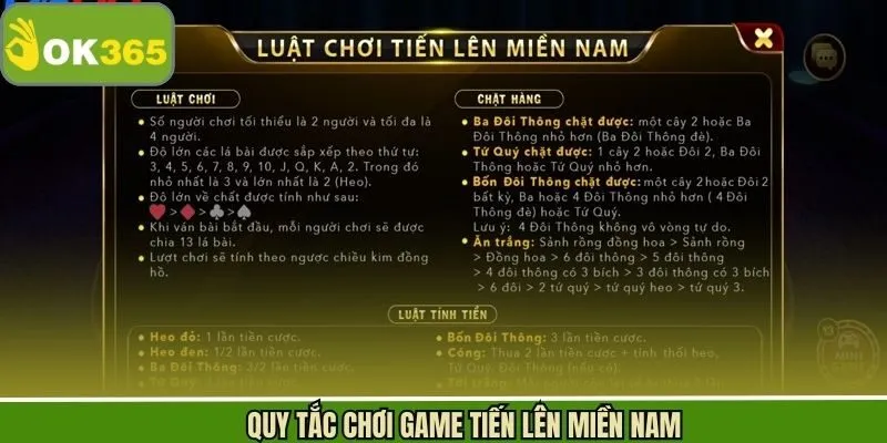 Luật đánh bài tiến lên tại hệ thống trực tuyến